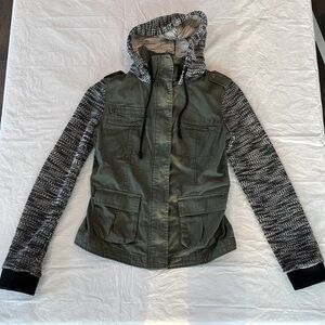 Mudd Olive and Black Utility Jacket